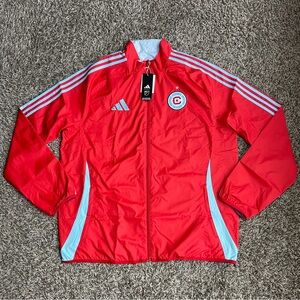 Adidas Chicago Fire MLS Anthem Reversible Jacket Men’s Size XL JE5620 NEW